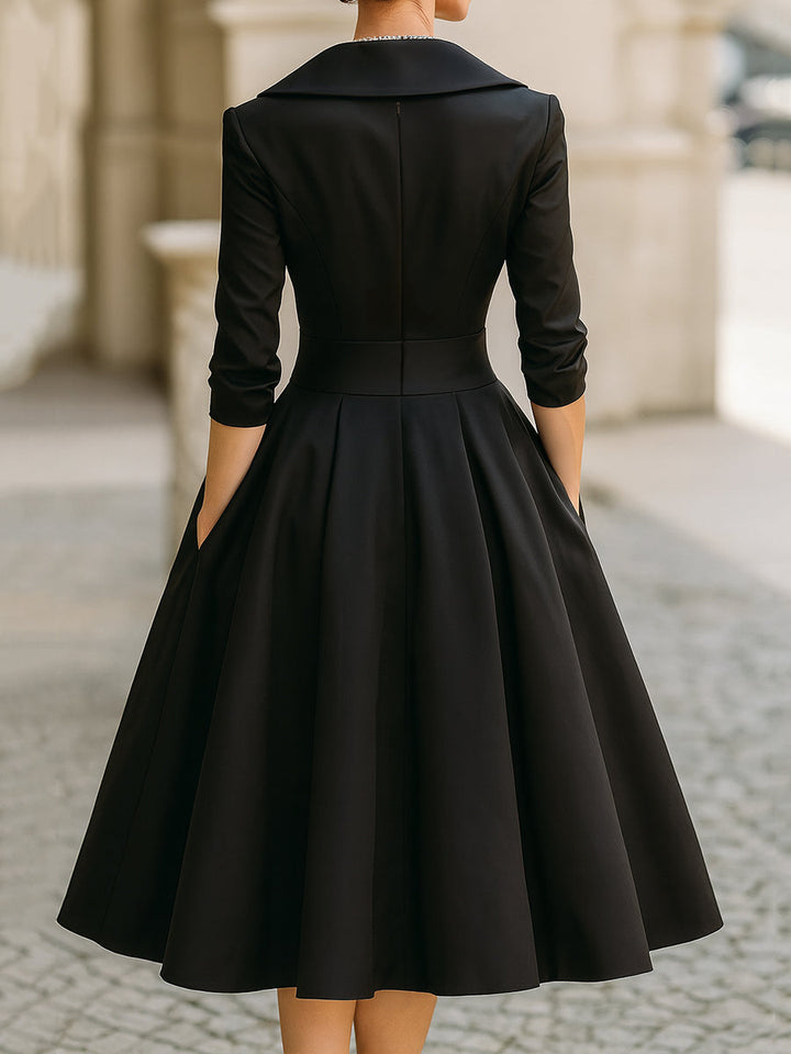 Scarlett Elegant Signature Midi Dress - Elena Harper