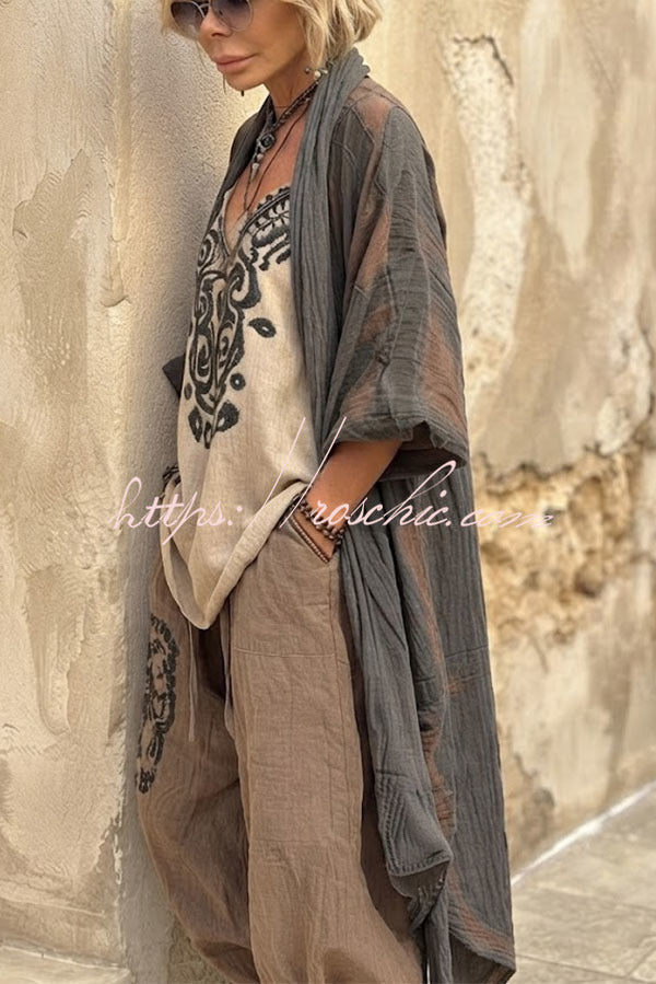 Relaxed Fit Boho Lounge & Resort 3-Piece Set
