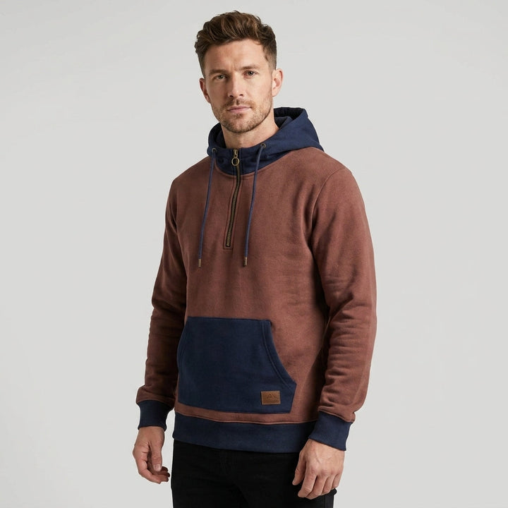 HARRINGTON OXFORD | TWO-TONE ZIP HOODIE FOR MEN