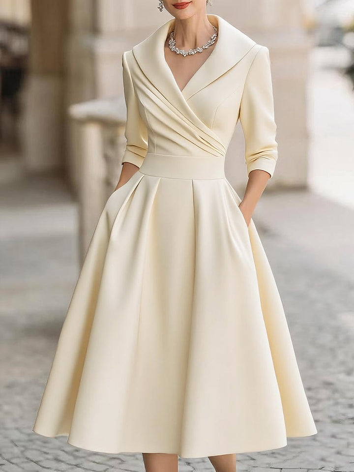 Scarlett Elegant Signature Midi Dress - Elena Harper