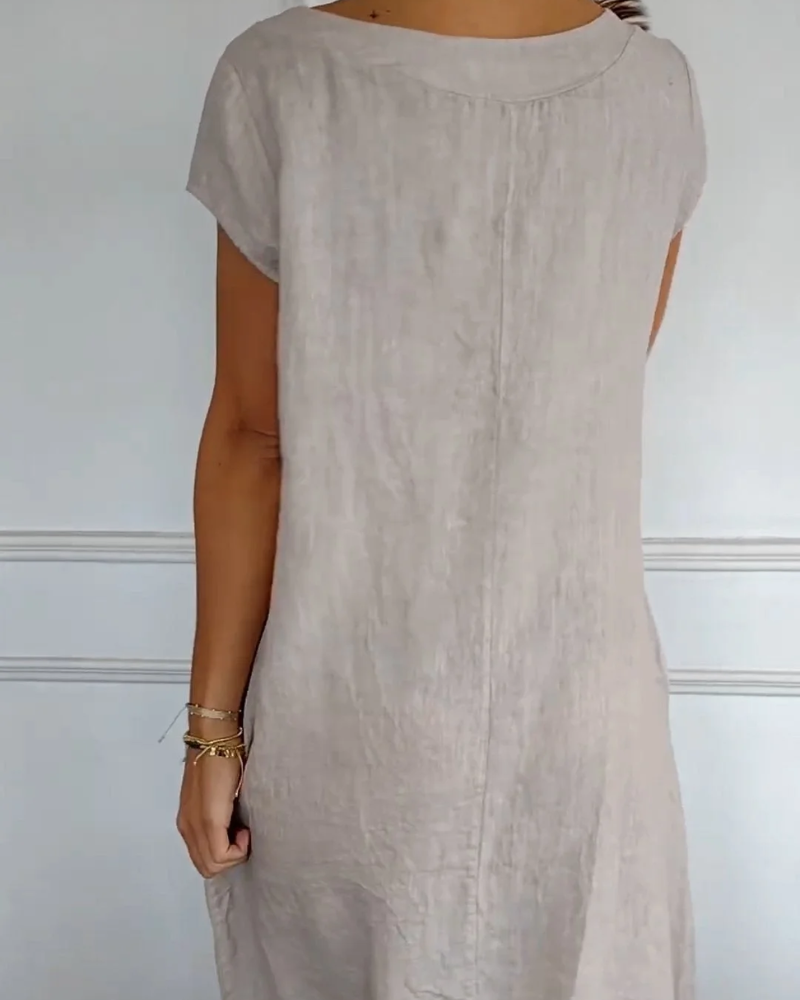 BERAWA Casual Cotton Dress - Elena Harper