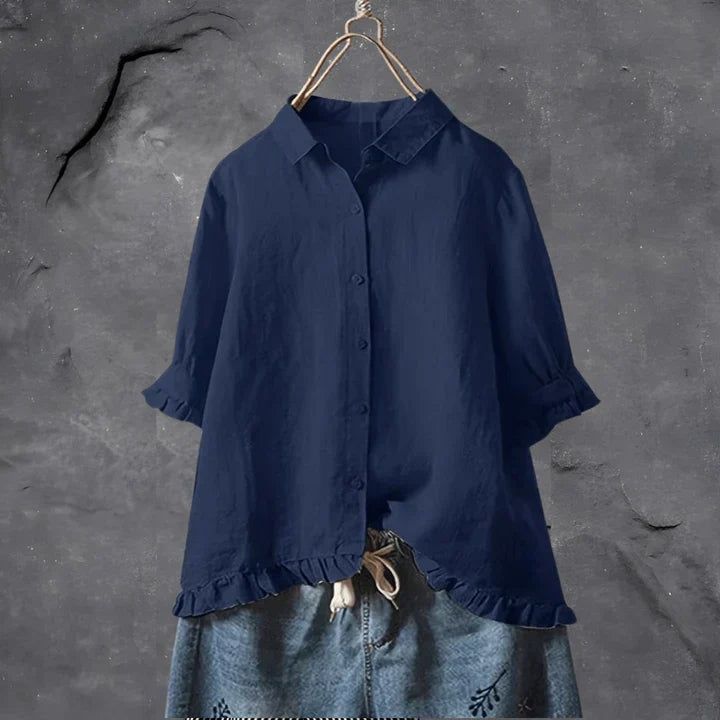 Mira Chic Refined Top, view 3 - Elena Harper