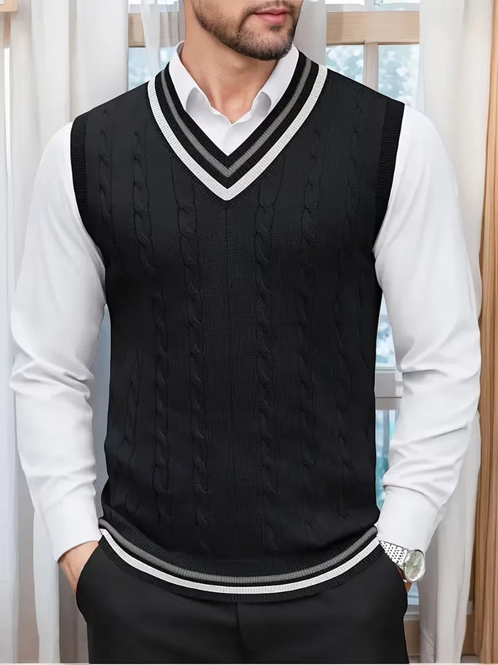 Sébastien - Classic Twisted Sleeveless Sweater