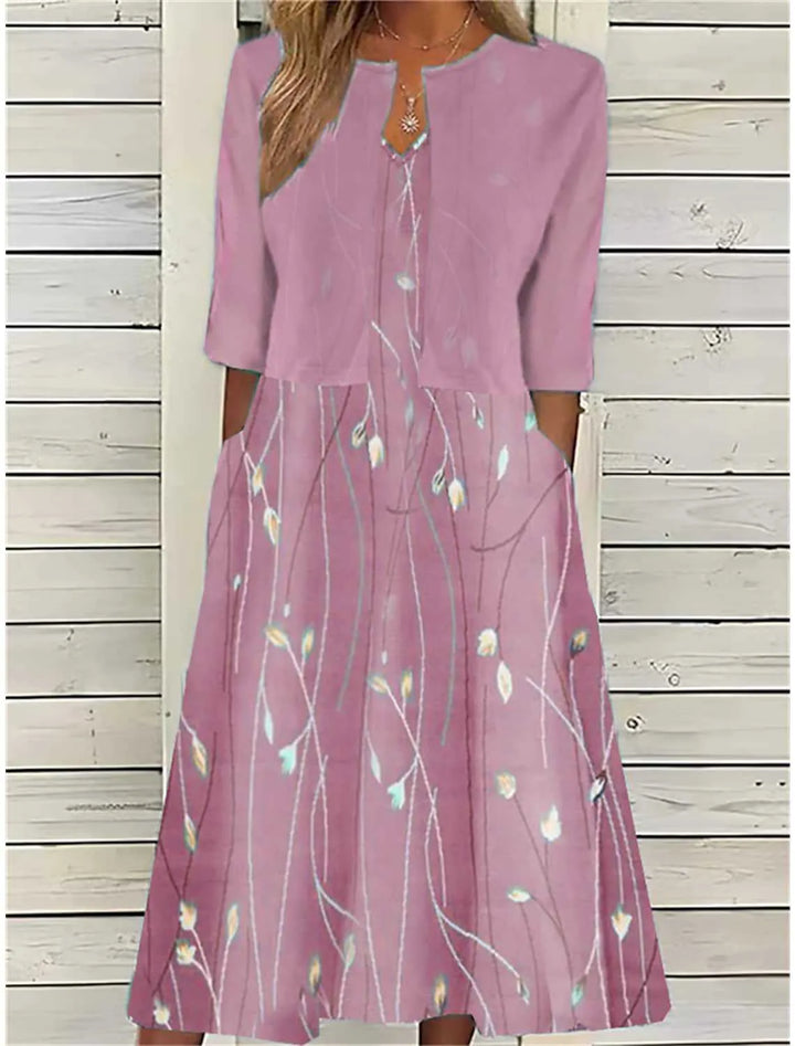 Bonnie - Floral Two-Piece Midi Dress