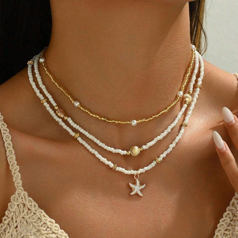 Vintage Bohemian Beaded Necklace