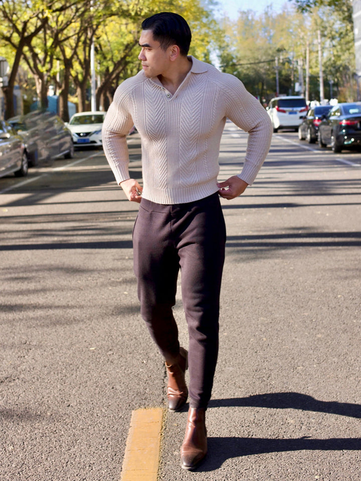 Henley Polo Sweater