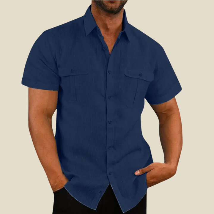 ELENA HARPER™  |  TEXTURED POCKET SHIRT FOR MEN