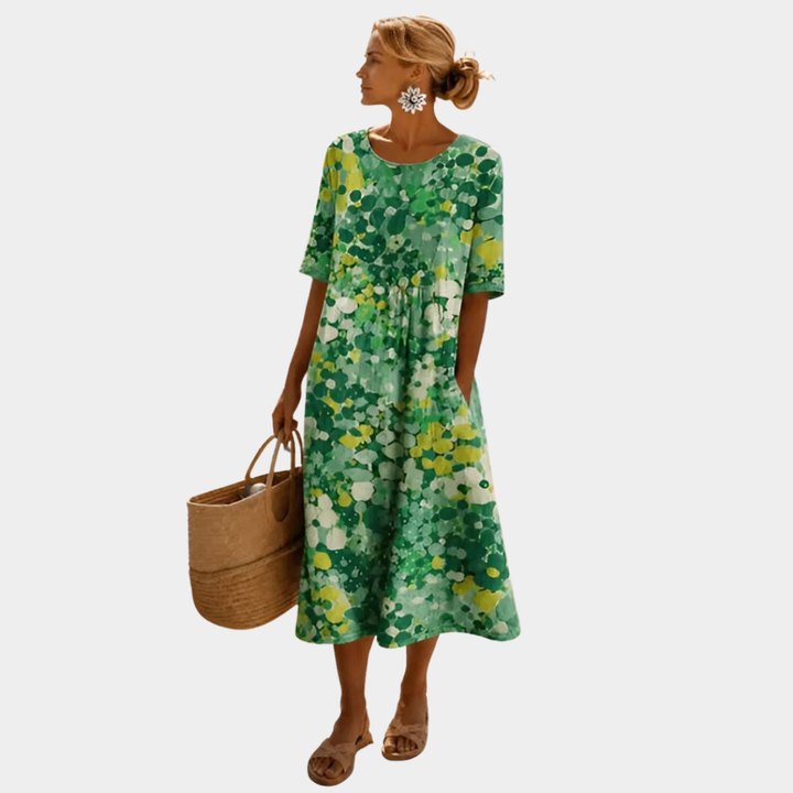 CHIC FLOWER DRESS FOR WOMEN
