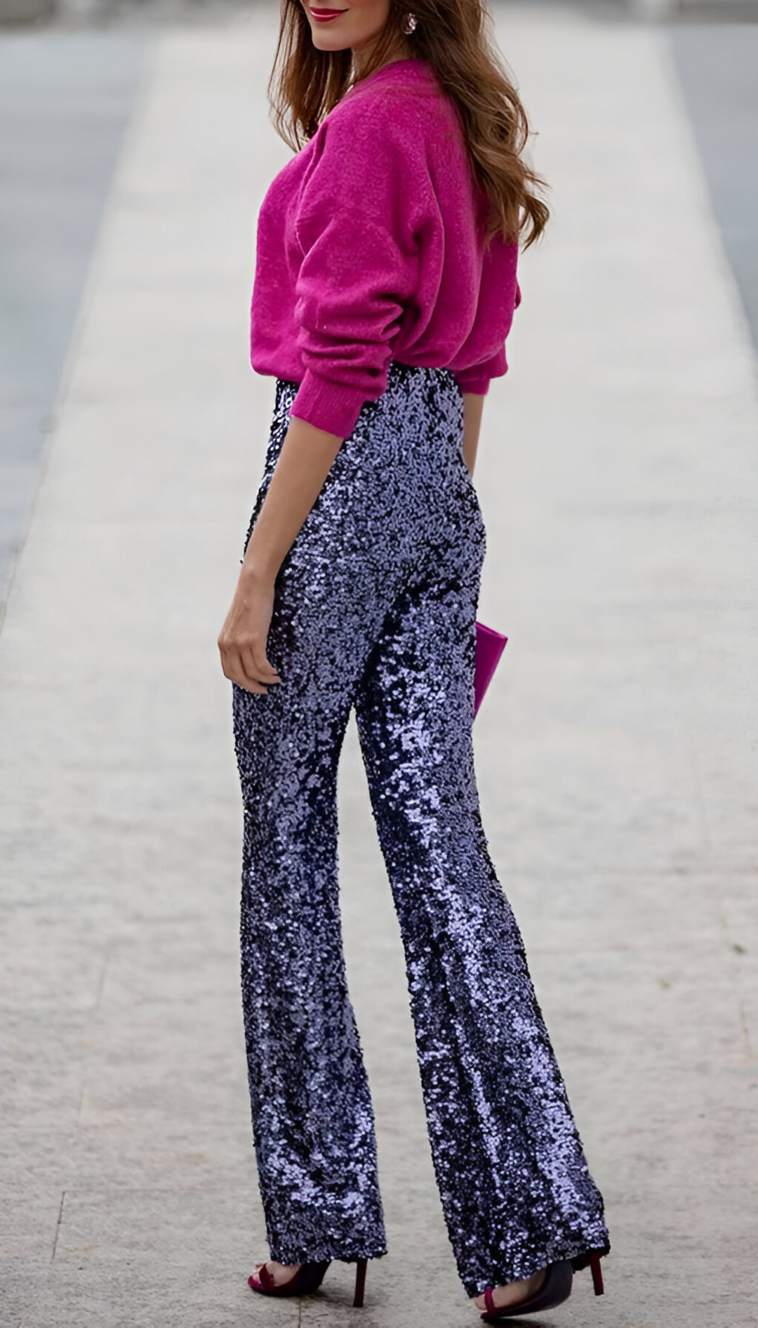 Zari™ | Elegant Sequin Flared Pants