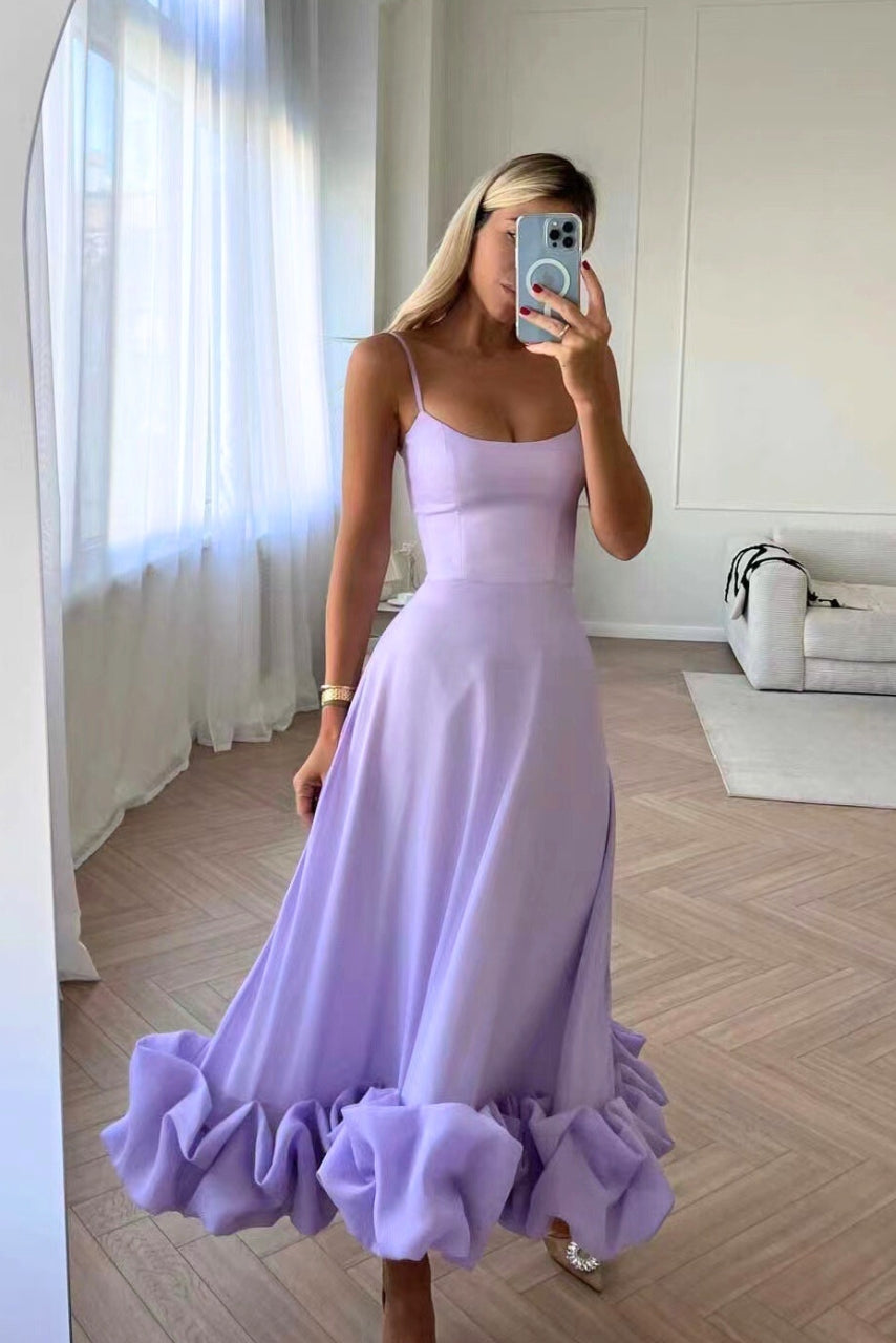 Blair Graceful Flowing Midi Dress - Elena Harper