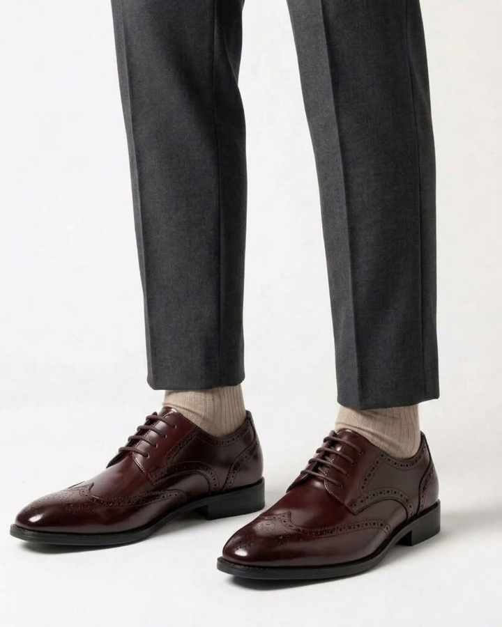 Brogue Lace-Up Dress Shoes For Men