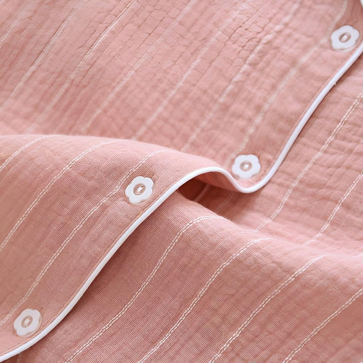 Pastel Striped Cotton Nightgown