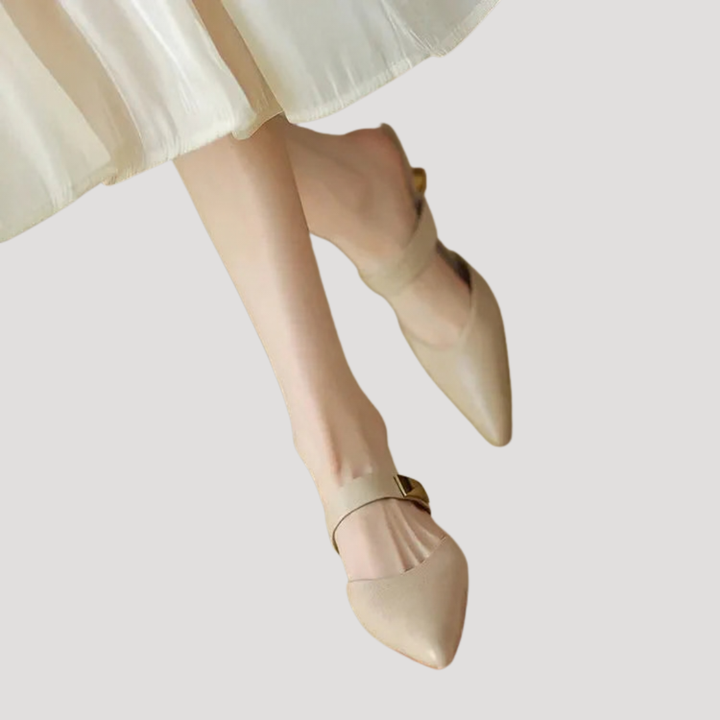 Women's Pointed Toe Heeled Mules