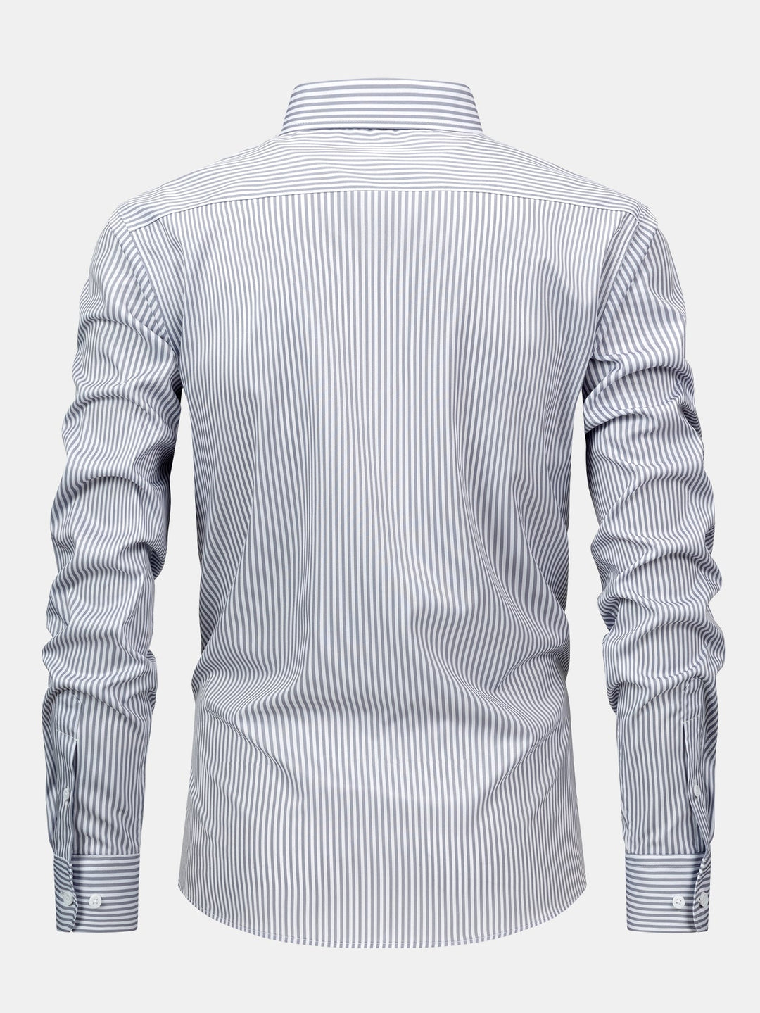 CHEMISE À MANCHES LONGUES À RAYURES AVEC BOUTONS