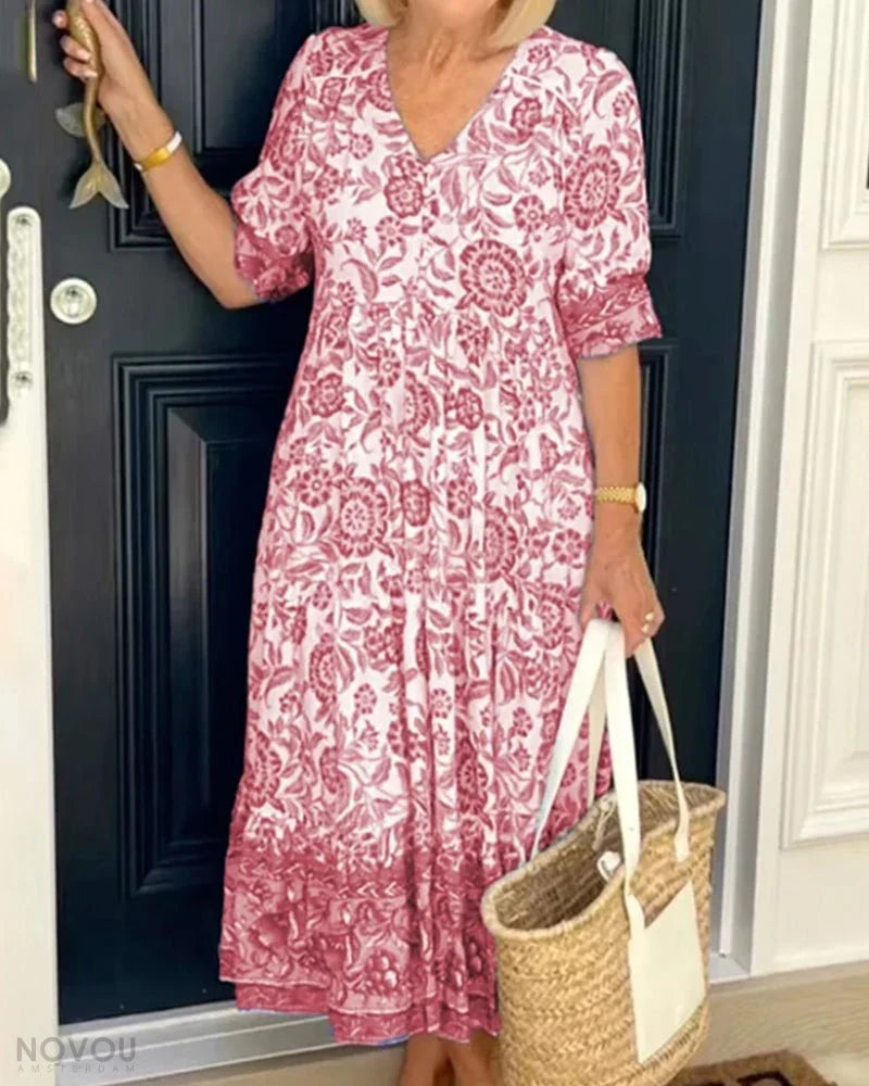 Zevora - Elegant Midi Dress