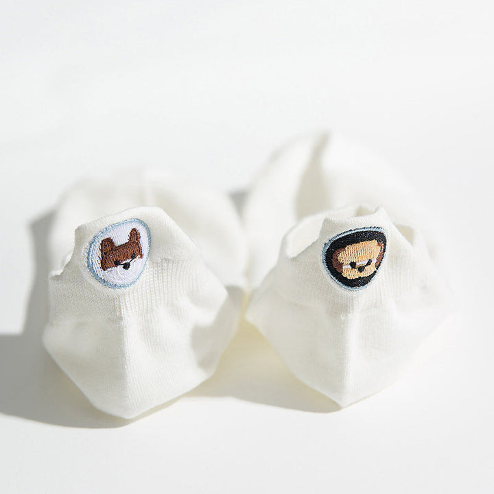 Casual Dog Embroidered Socks