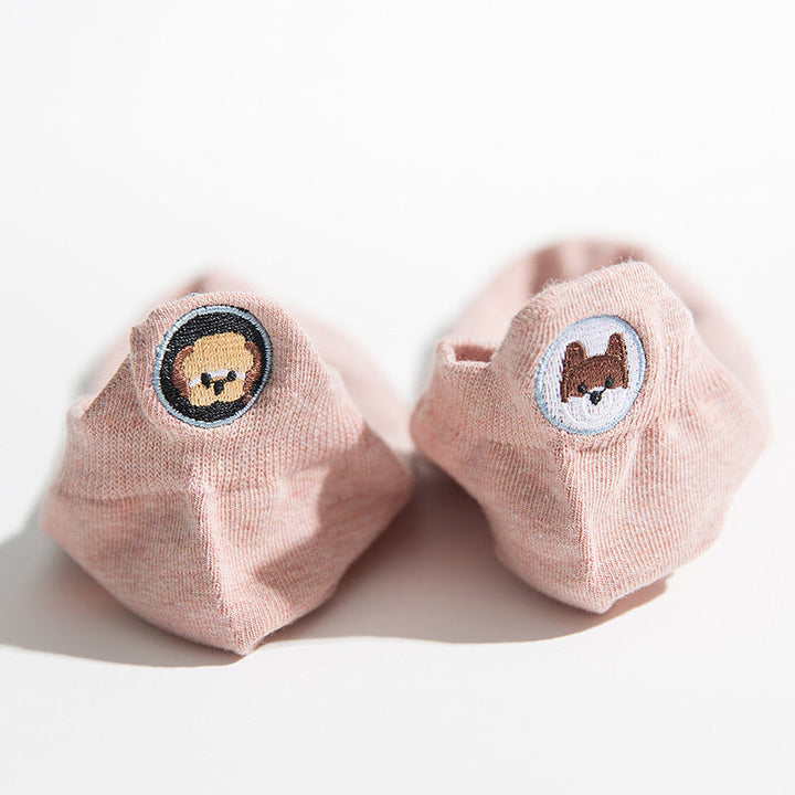 Casual Dog Embroidered Socks