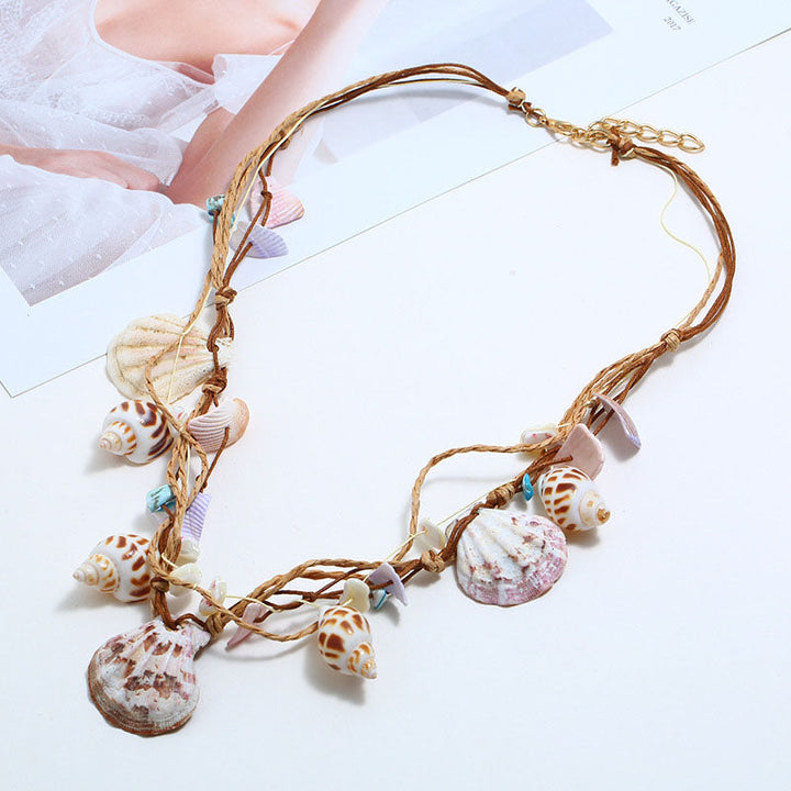 Bohemian Shell Pendant Necklace