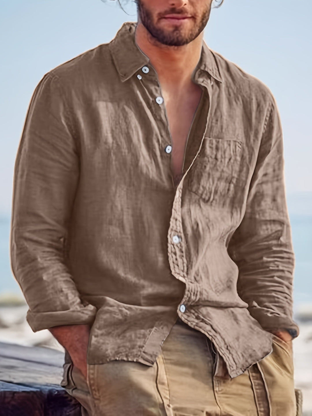 Cotton Shirt for Men - Elena Harper