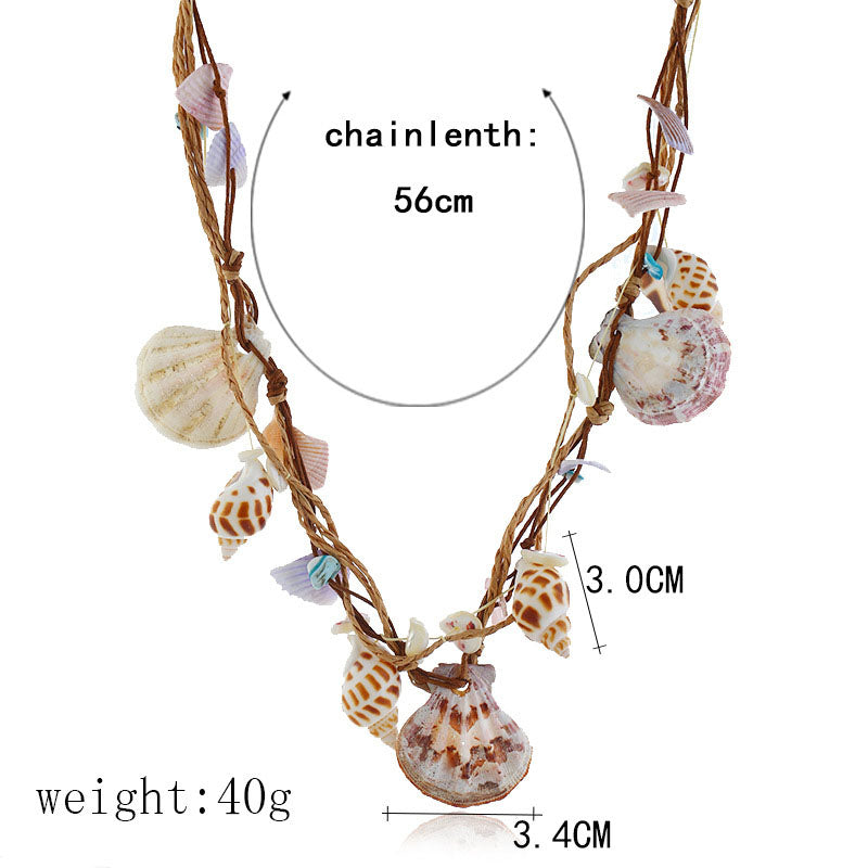 Bohemian Shell Pendant Necklace
