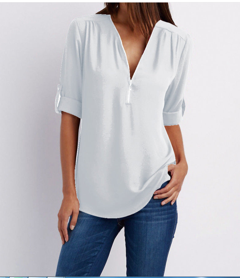 BLouse with Zipper for Women