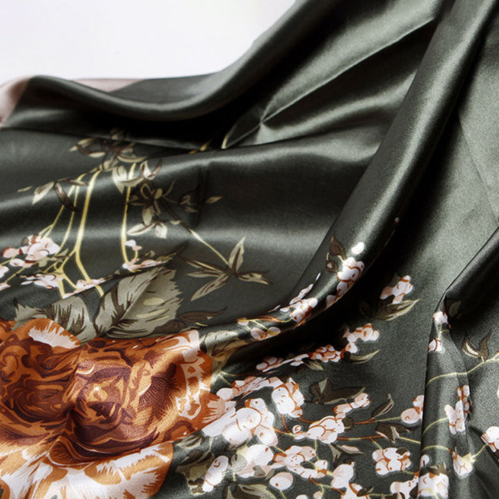 Vintage Floral Print Scarf