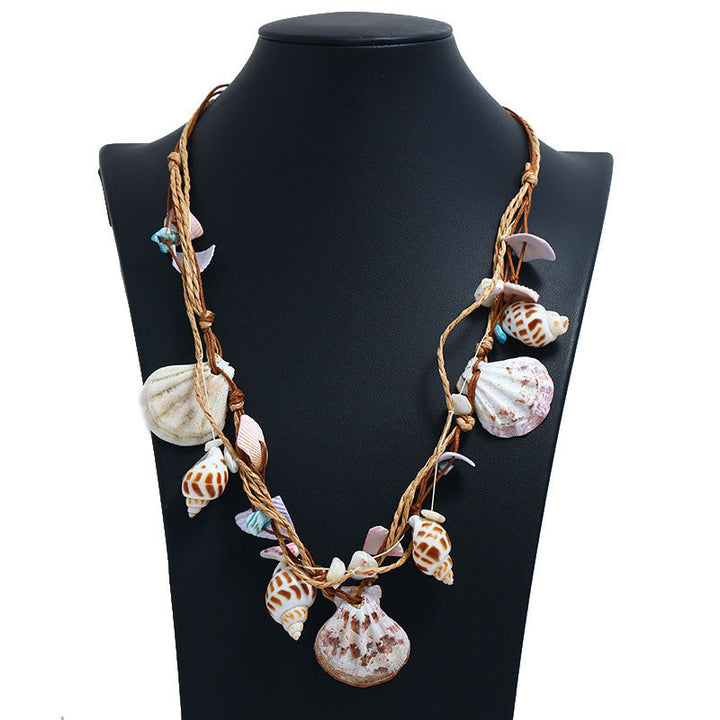 Bohemian Shell Pendant Necklace