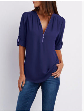BLouse with Zipper for Women