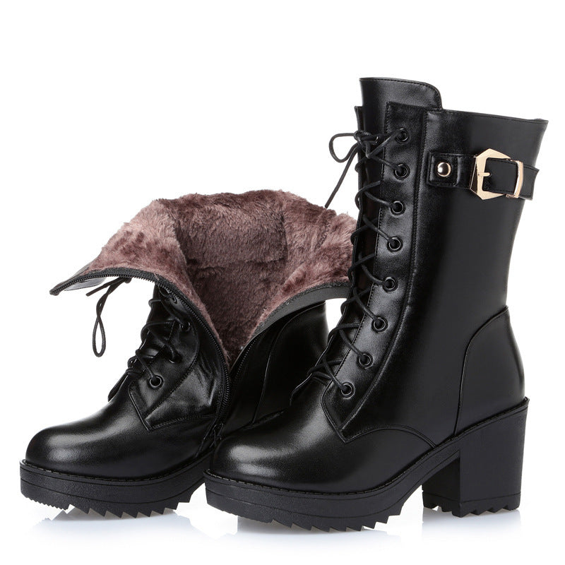 Zoaha - Leather Martin Boots