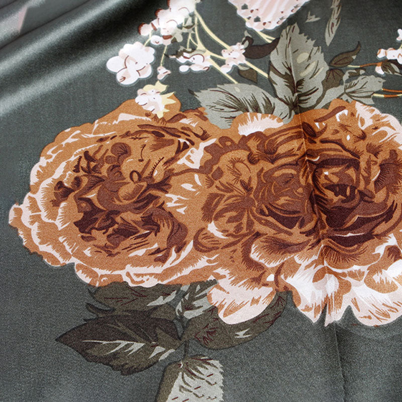 Vintage Floral Print Scarf