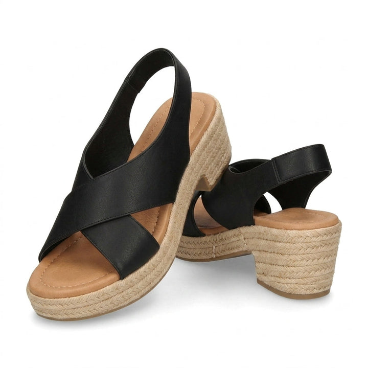 Crossover Espadrille Wedge Sandals Summer