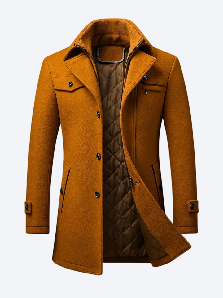 Laurent Monaco Wool Button Cardigan for Men - Elena Harper