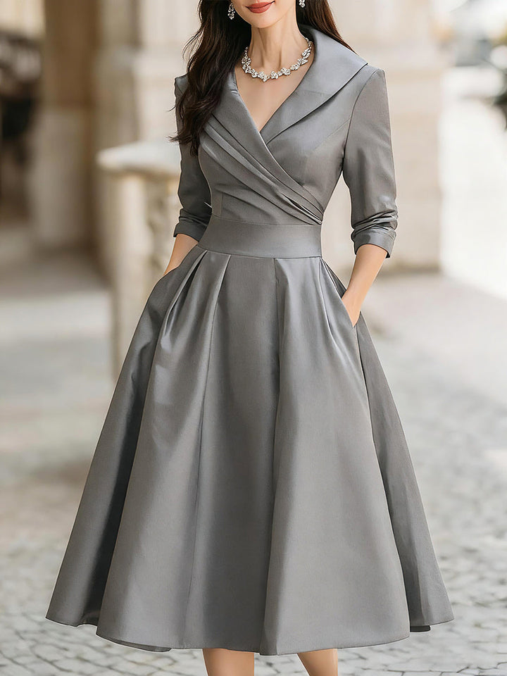 Scarlett Elegant Signature Midi Dress - Elena Harper
