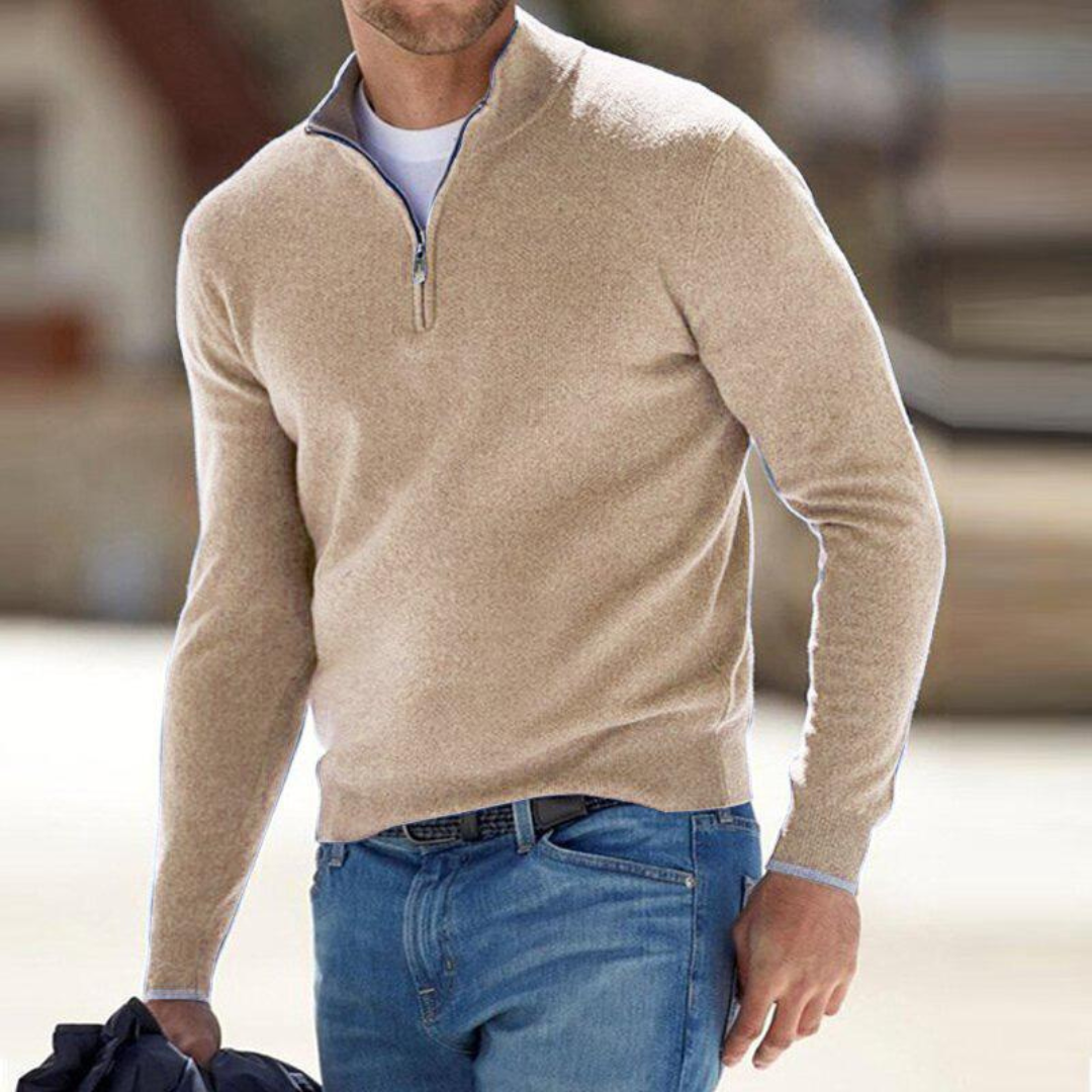 Miguel – Premium Zip-Neck Pullover