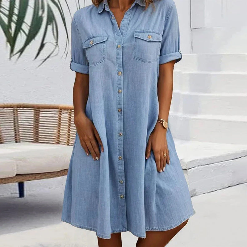 Jessica | Relaxed Button Shirt Dress