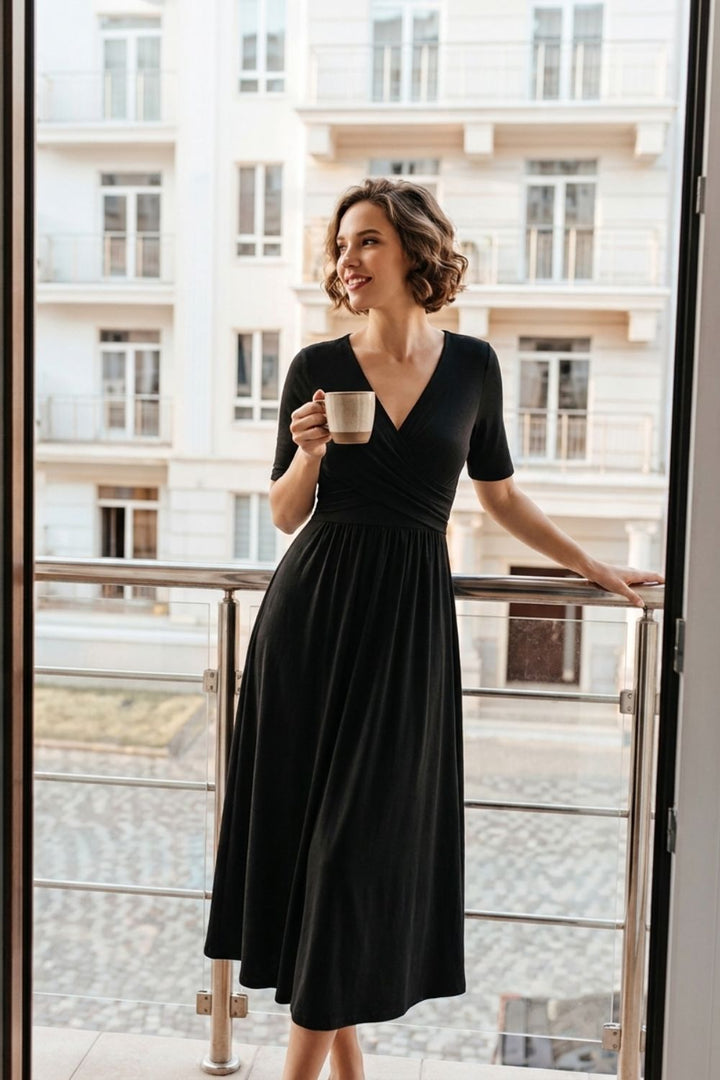 Women’s Wrap Midi Dress | Elegant