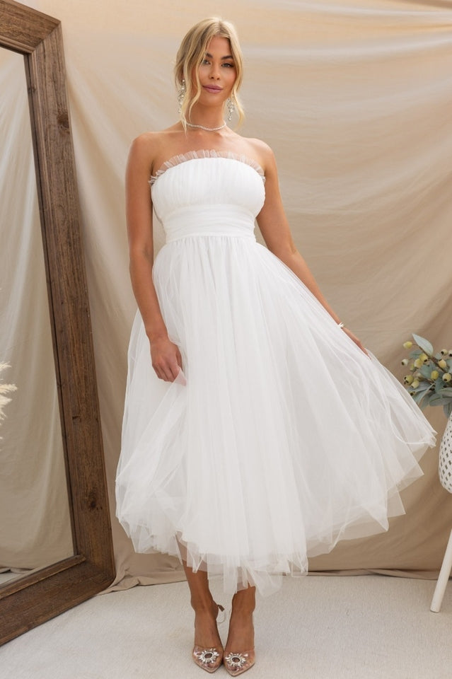 Women's Elegant Strapless Maxi Dress for Special Occasions