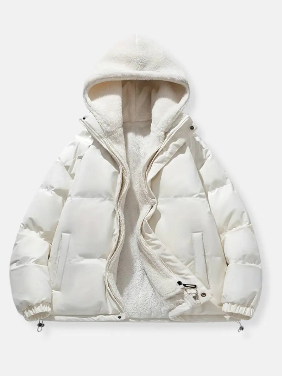 Women's Luxury Winter Puffer Jacket with Plush Hood