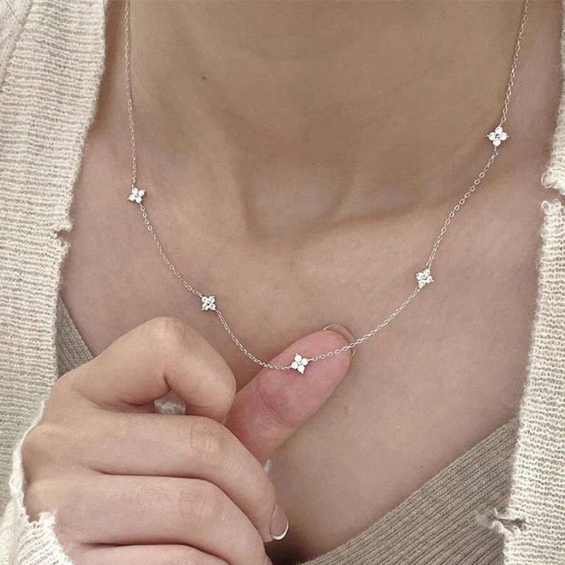 Vintage Four Leaf Clover Necklace