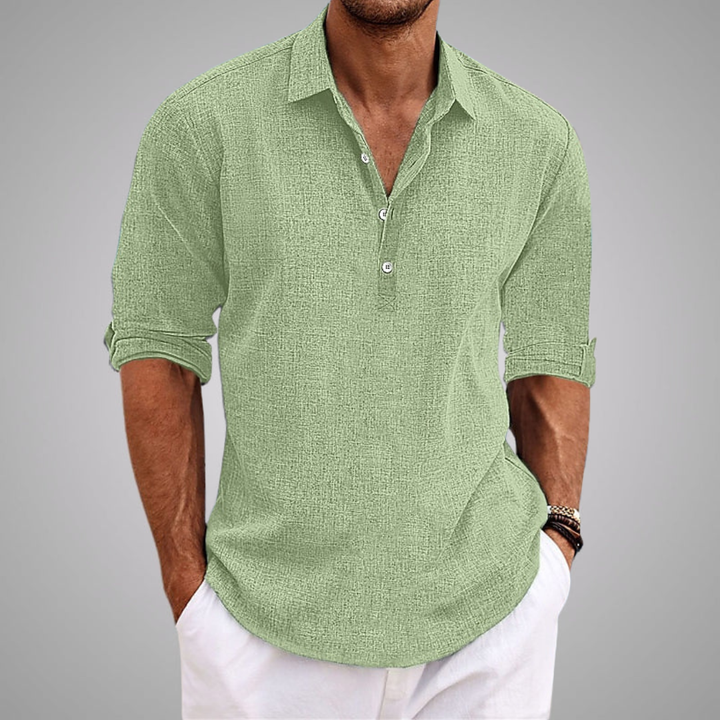 Ray Casual Linen Summer Shirt - Elena Harper
