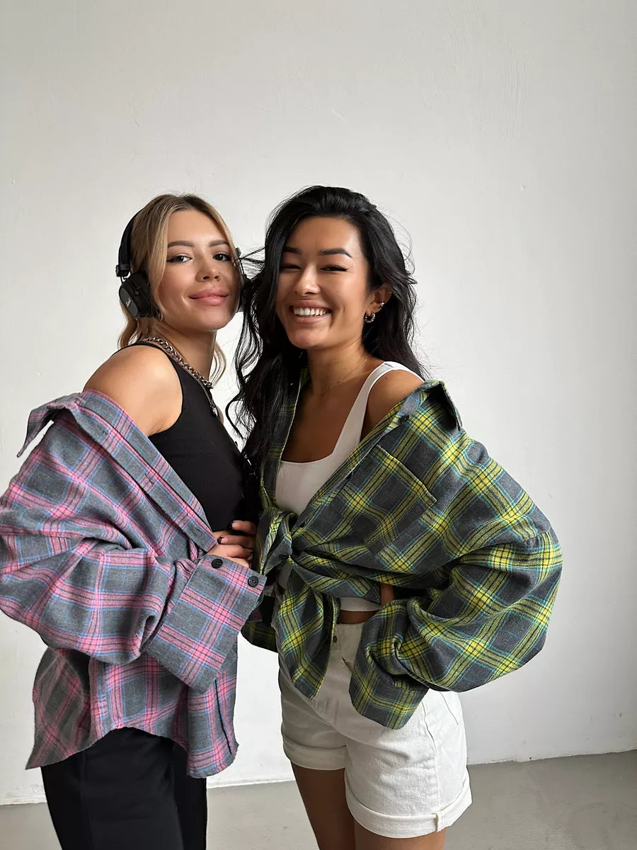 Caitlin - Checked Flannel Shirt
