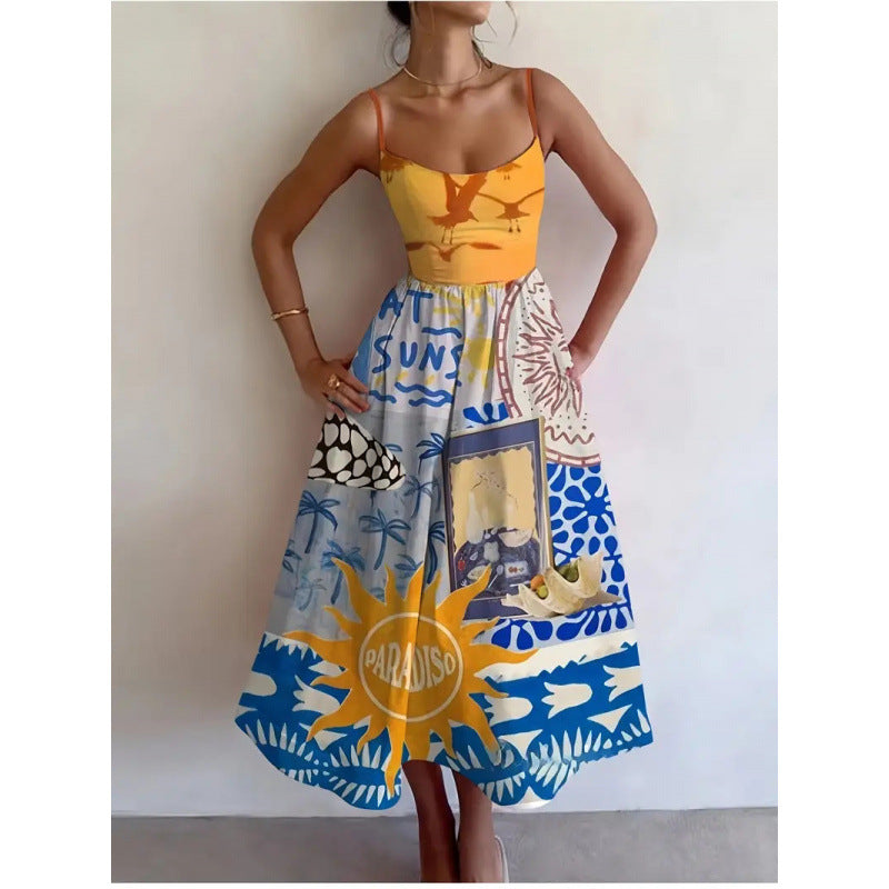 Calyndra Paradise Sun Midi Dress - Elena Harper