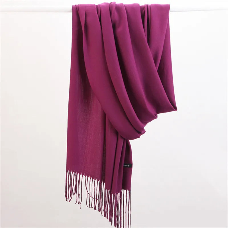 Nina Luxe Cashmere Scarf Elegant and Warm, view 6 - Elena Harper