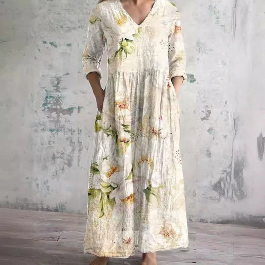 Anne Floral Summer Dress - Elena Harper