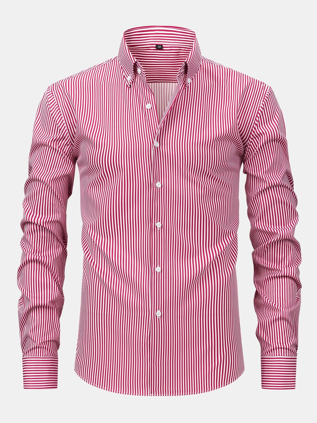 Long Sleeve Striped Shirt with Buttons - Elena Harper