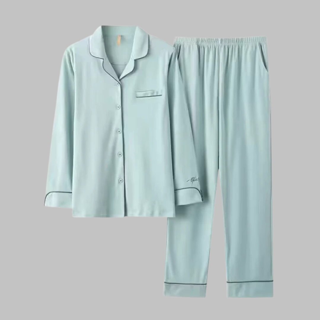 COSIMA Cozy Long Sleeve Top and Pants Loungewear Set - Elena Harper