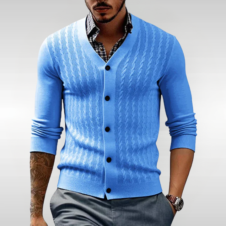 ALEXANDER CABLE KNIT CARDIGAN | REFINED STYLE, ALL-DAY COMFORT