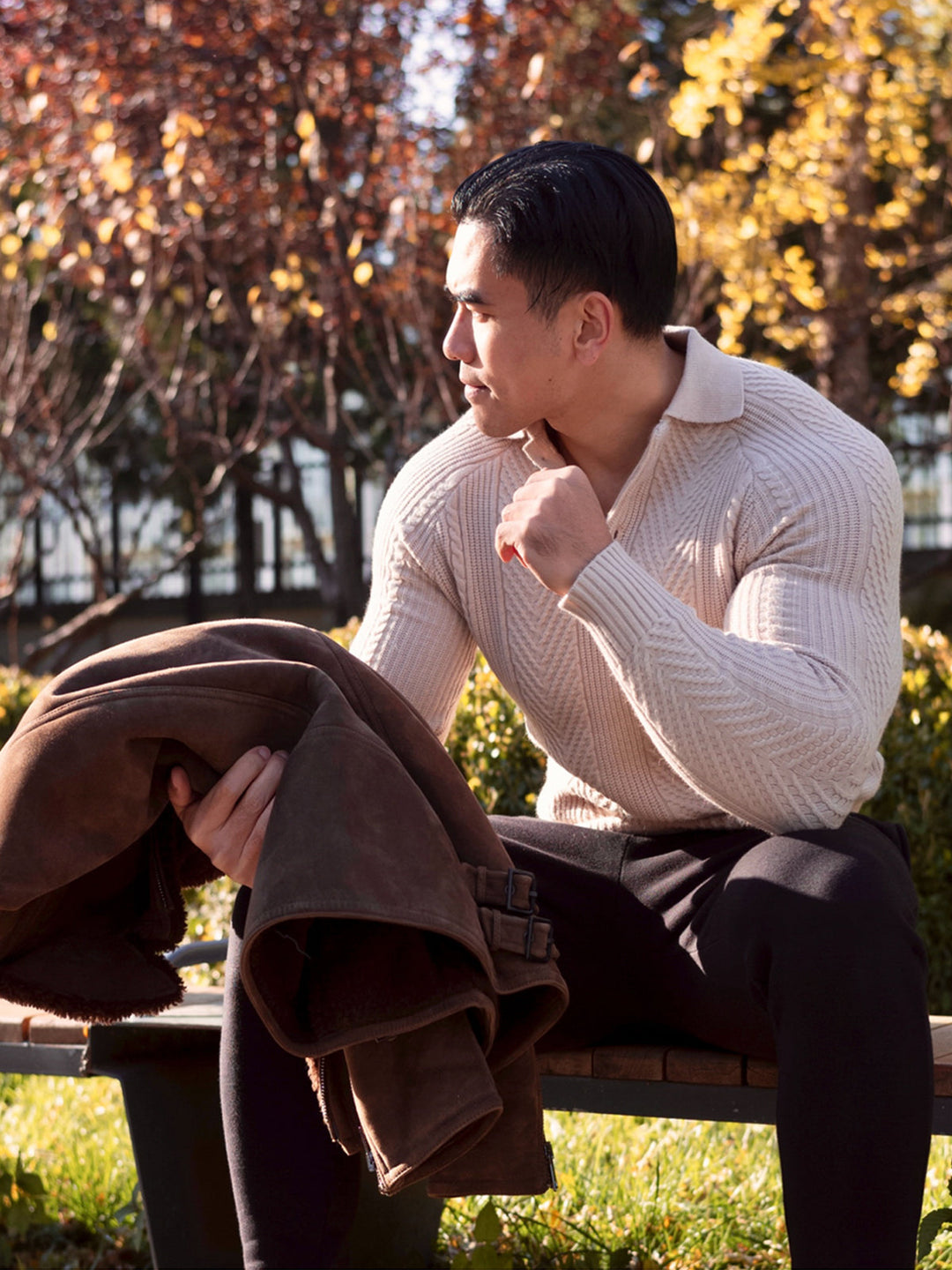 Henley Polo Sweater