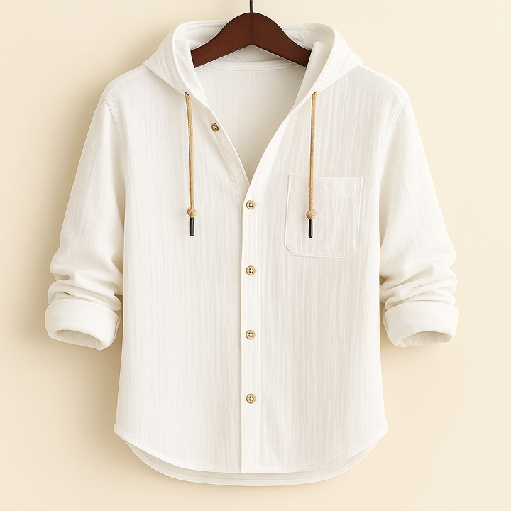 ELENA HARPER™  |  LUXURY SOFT COTTON SHIRT WITH HOOD