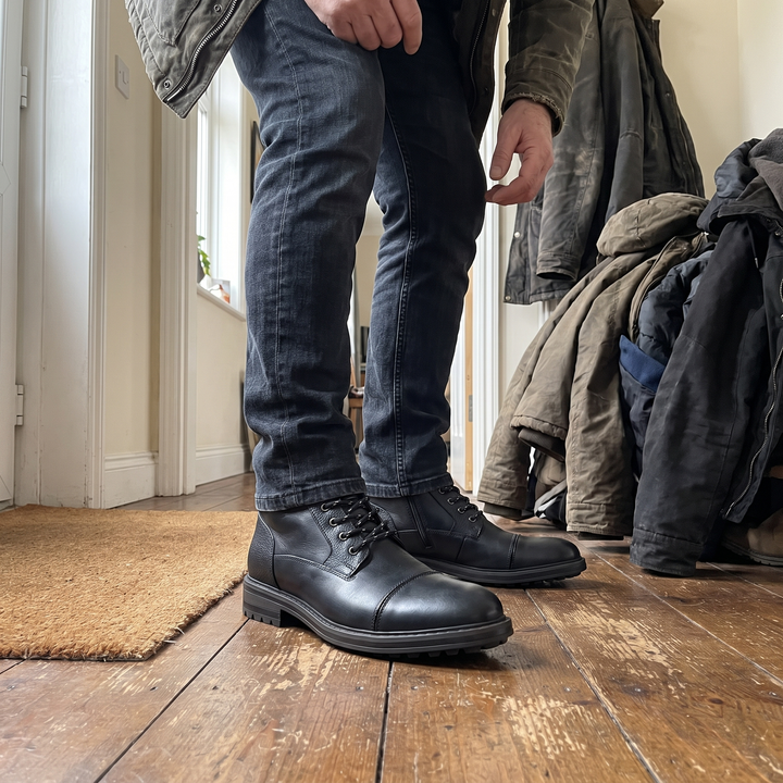 Benjamin | Classic and Stylish Men's Leather Ankle Boots